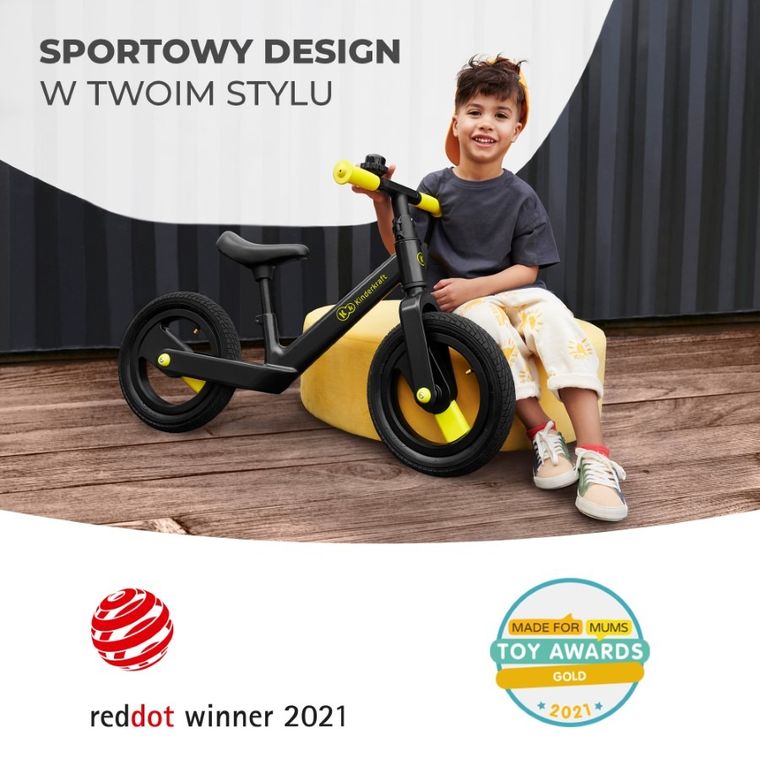 Kinderkraft, Goswift, rowerek biegowy, Yellow