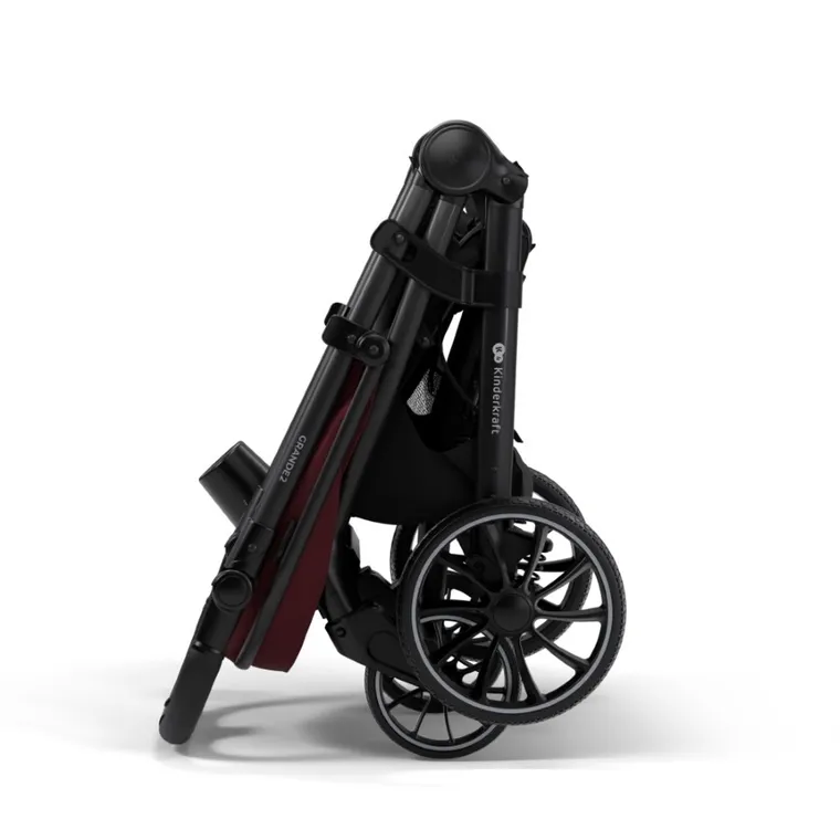 Kinderkraft, Grande 2, wózek spacerowy, dark ruby