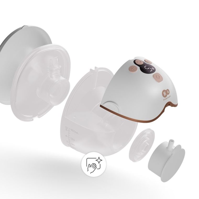 Kinderkraft, Hands-Free, pojedynczy laktator MamaFlow, gold