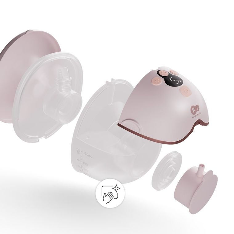 Kinderkraft, Hands-Free, pojedynczy laktator MamaFlow, pink