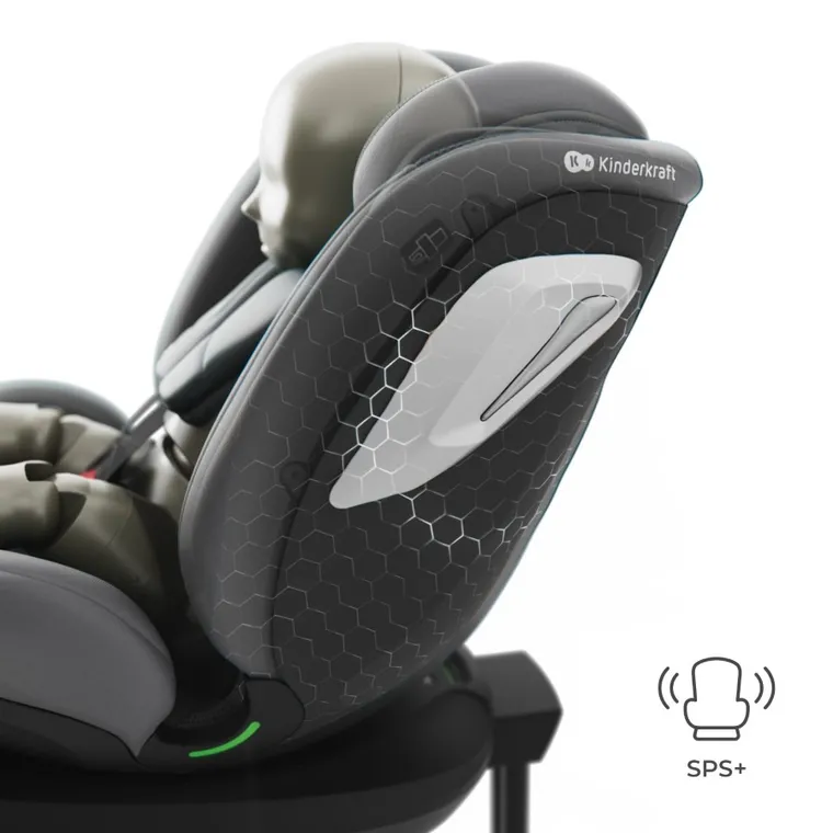 Kinderkraft, I-360 2 Plus, fotelik samochodowy, i-Size, grey, 40-150 cm