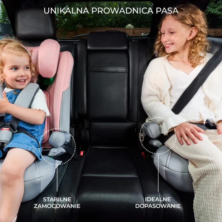 Kinderkraft, I-Comfy, fotelik samochodowy, i-Size, Dark Grey, 76-150 cm