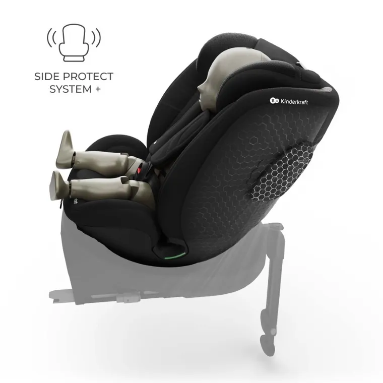 Kinderkraft, I-Fix, fotelik samochodowy, 61-150 cm, black