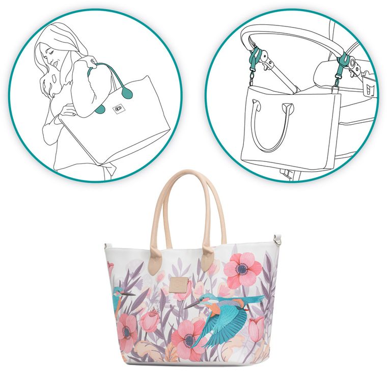 Kinderkraft, Mommy bag, Freedom Bird, torba do wózka