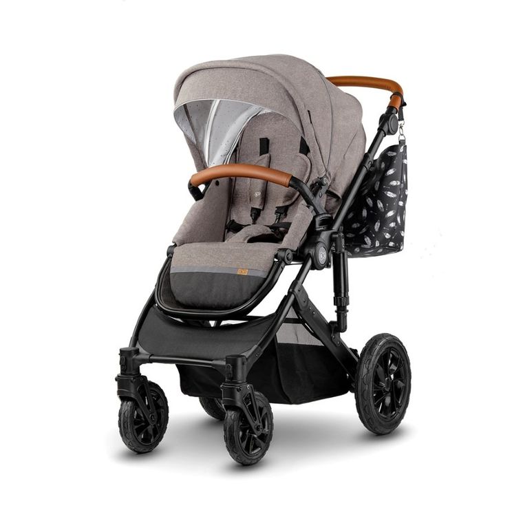 Kinderkraft, Prime, wózek wielofunkcyjny 2w1, Beige