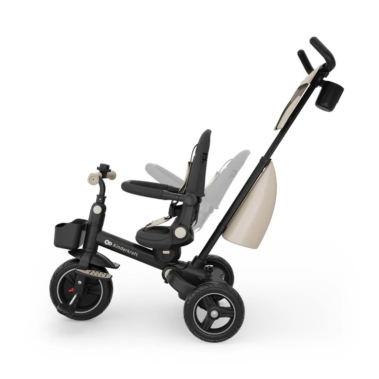 Kinderkraft, Spinstep 2 Plus, rowerek trójkołowy 6w1, Beige
