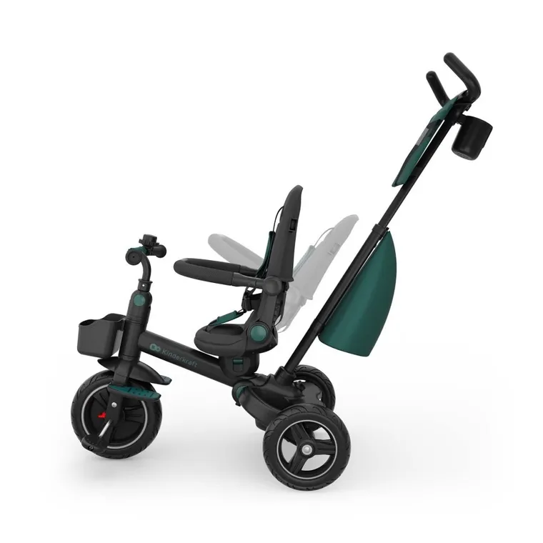 Kinderkraft, Spinstep 2 Plus, rowerek trójkołowy 6w1, Green