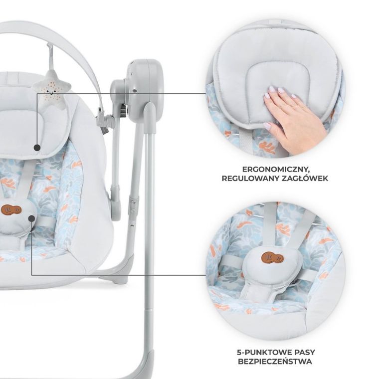 Kinderkraft, Swingee, bujaczek, grey
