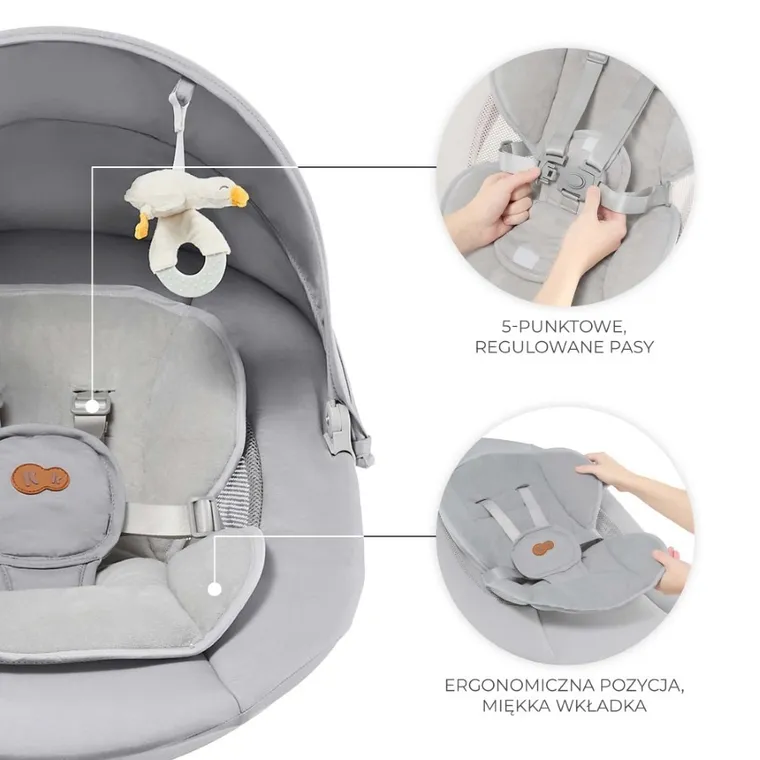 Kinderkraft, Tulsy, bujaczek elektryczny, grey