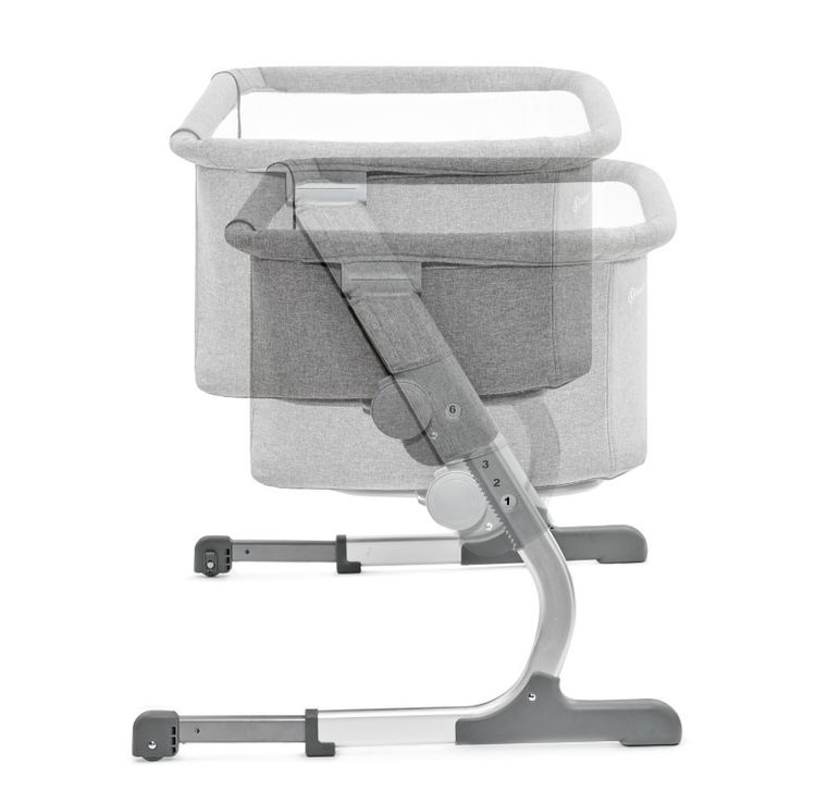 Kinderkraft, Uno, łóżeczko dostawne 2w1, szare