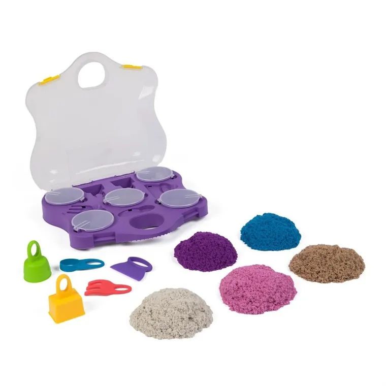 Kinetic Sand, piasek kinetyczny w walizce, 5 kolorów