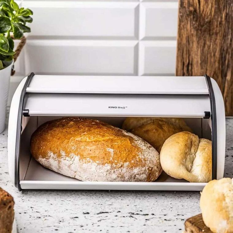 Kinghoff, chlebak stalowy, biały