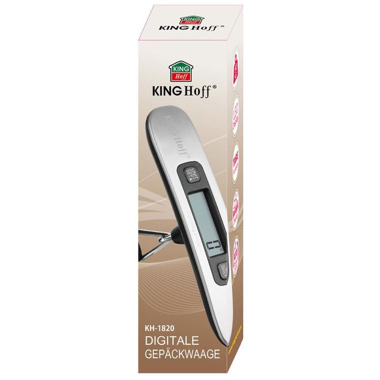 Kinghoff, elektroniczna waga bagażowa, 1-50 kg, KH-1820