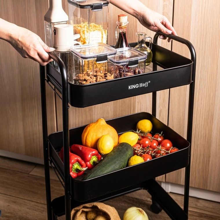 Kinghoff, mobilny barek, regał wielofunkcyjny, kh-1941