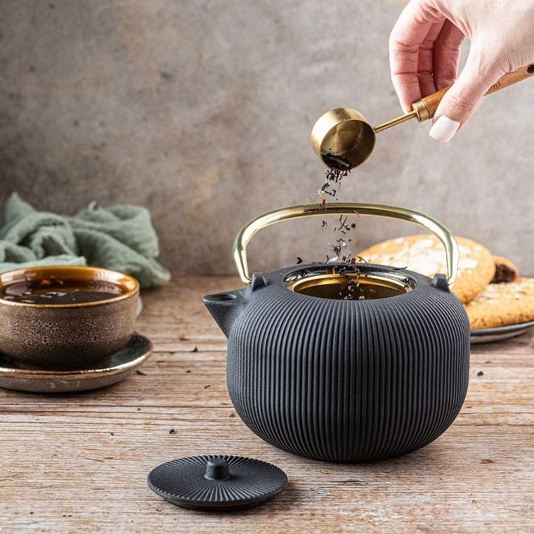 Kinghoff, zaparzacz żeliwny imbryk z filtrem, 1l