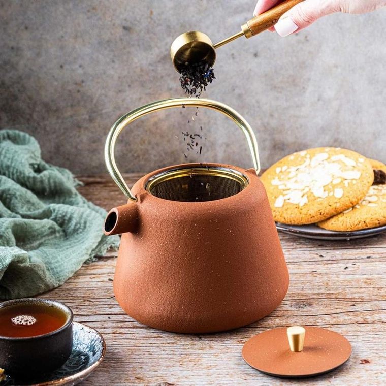 Kinghoff, zaparzacz żeliwny imbryk z filtrem, 1l