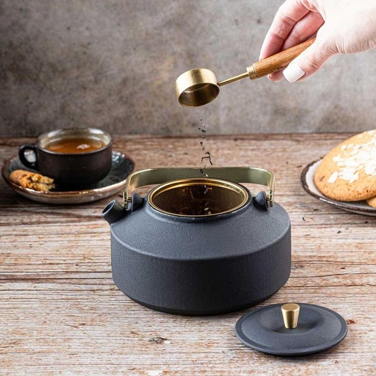 Kinghoff, zaparzacz żeliwny imbryk z filtrem, 1l