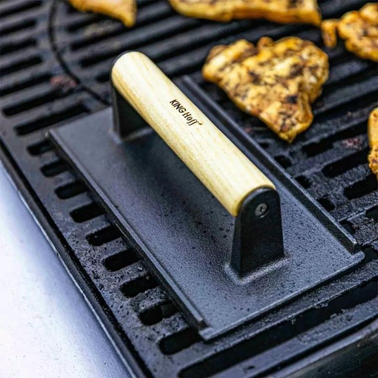 Kinghoff, żeliwna praska do burgerów i steków, KH-1758