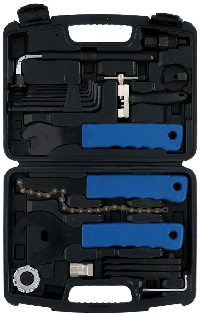 Kinzo, zestaw narzędzi do naprawy roweru, 20 elementów