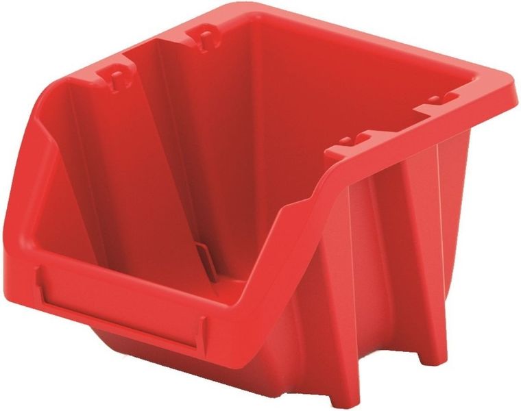 Kistenberg, zestaw pojemników warsztatowych, Bineer short, 10 szt., czerwony