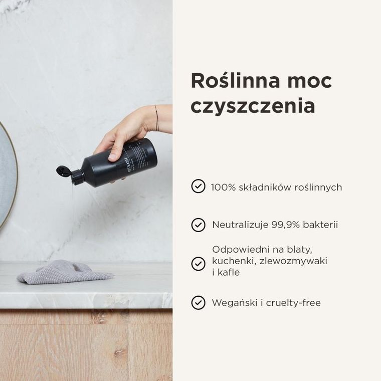 Kit & Kin, naturalny płyn do czyszczenia wszystkich powierzchni, 500 ml