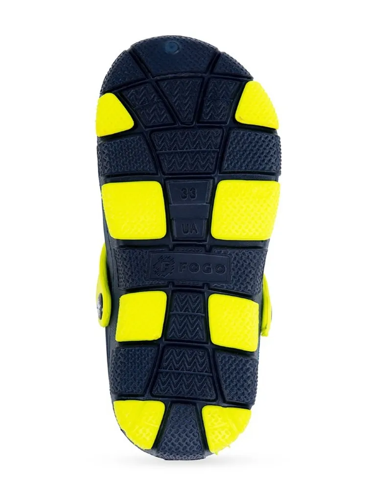 Klapki chłopięce, zielone, Realpaks Fogo