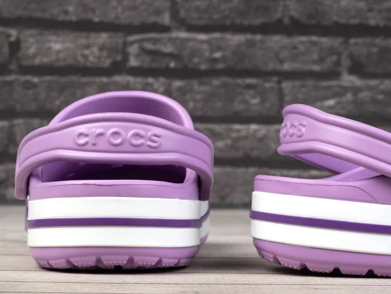 Klapki damskie, fioletowe, Crocs Bayaband Clog