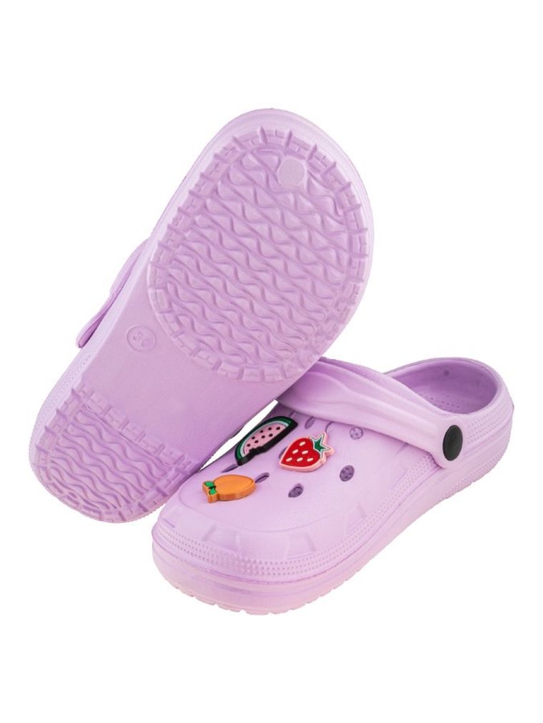 Klapki dziewczęce, fioletowe, BBS Shoes