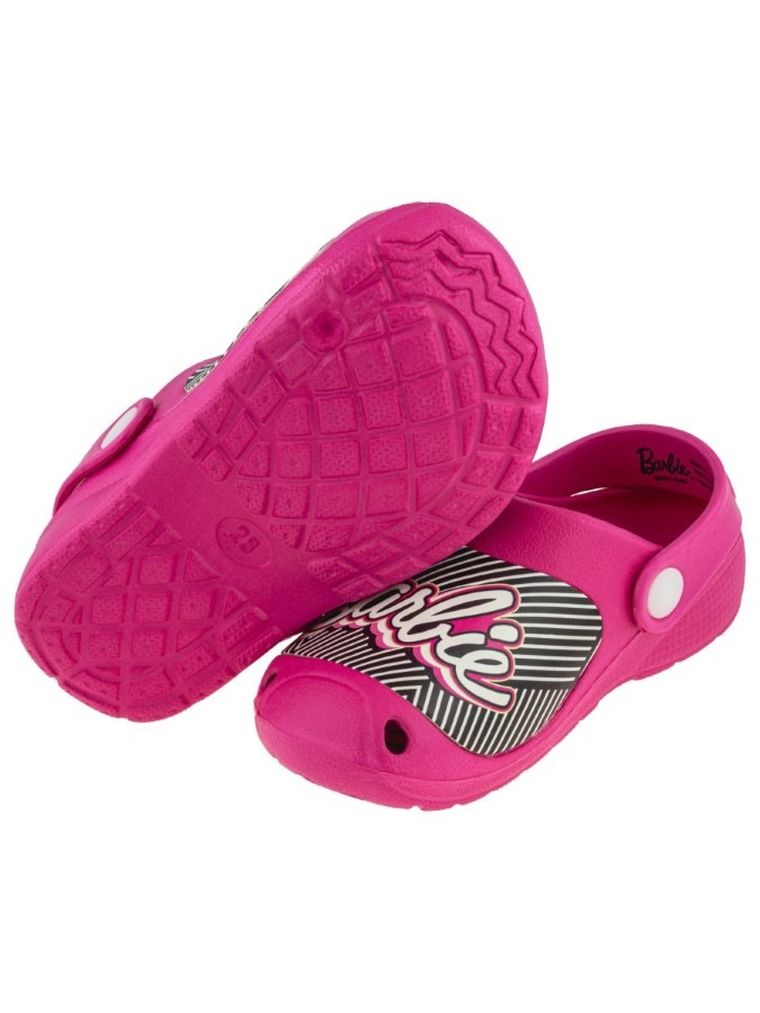 Klapki dziewczęce, różowe, Barbie, Otaro