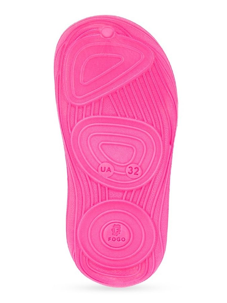 Klapki dziewczęce, różowe, Realpaks Fogo