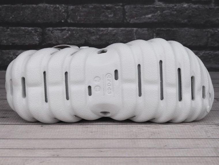 Klapki męskie, szare, Crocs Echo Clog