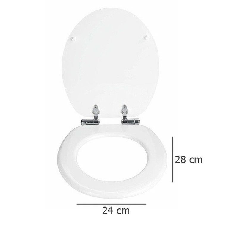 Klasyczna biała deska sedesowa z mdf z cichym domykaniem