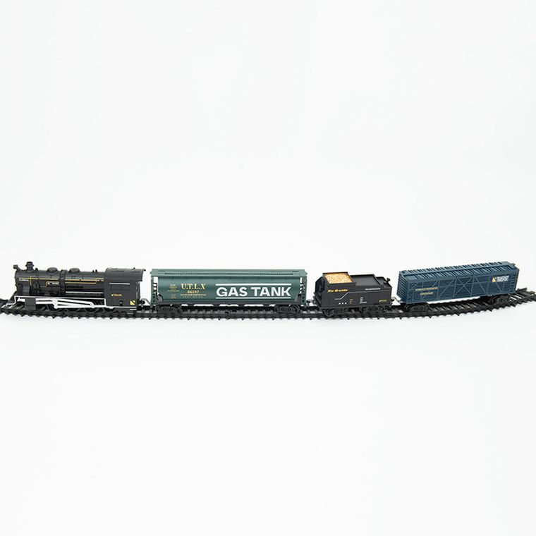 Klasyczna kolejka z torami, światło i dźwięk