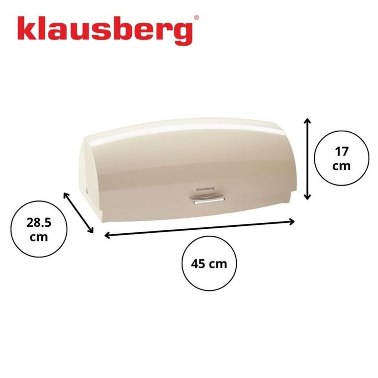 Klausberg, chlebak, pojemnik na pieczywo, stalowy, kb-7932
