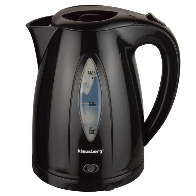 Klausberg, czajnik elektryczny, czarny, 1,2l, KB-9001