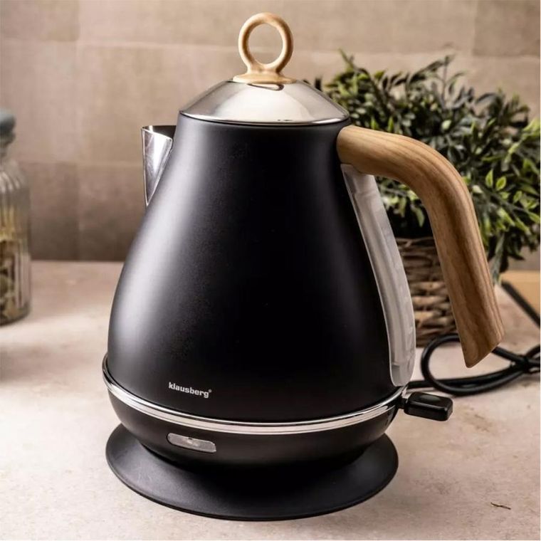 Klausberg, czajnik elektryczny, czarny, 1,7l