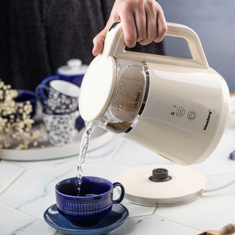 Klausberg, czajnik elektryczny LED z regulacją temperatury, 1l