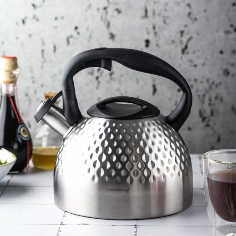 Klausberg, czajnik stalowy z gwizdkiem, 3l