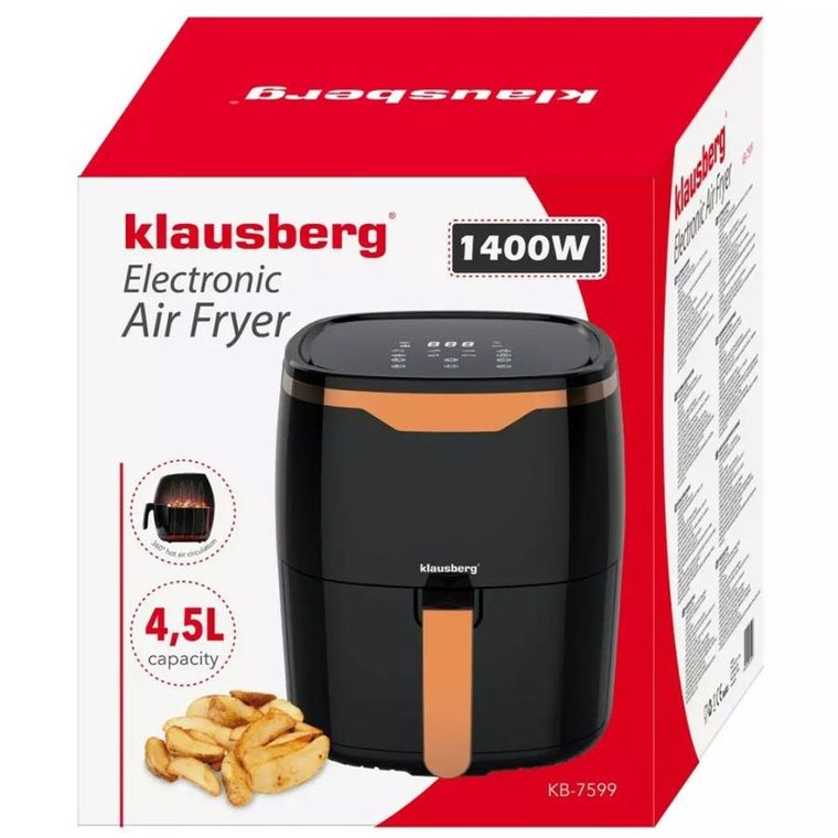 Klausberg, frytkownica beztłuszczowa, air fryer, 4,5l, KB-7599