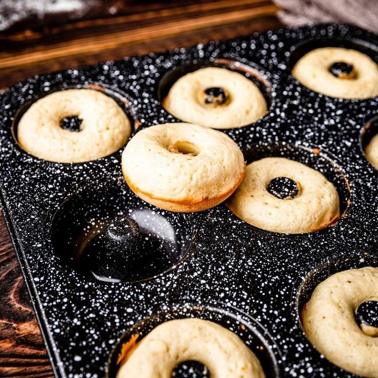 Klausberg, granitowa forma do pieczenia, 6 pączków donut