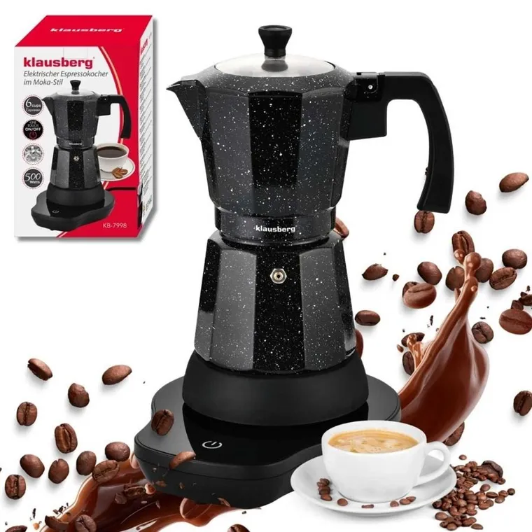 Klausberg, kawiarka elektryczna espresso, 500W, 300 ml, KB-7998