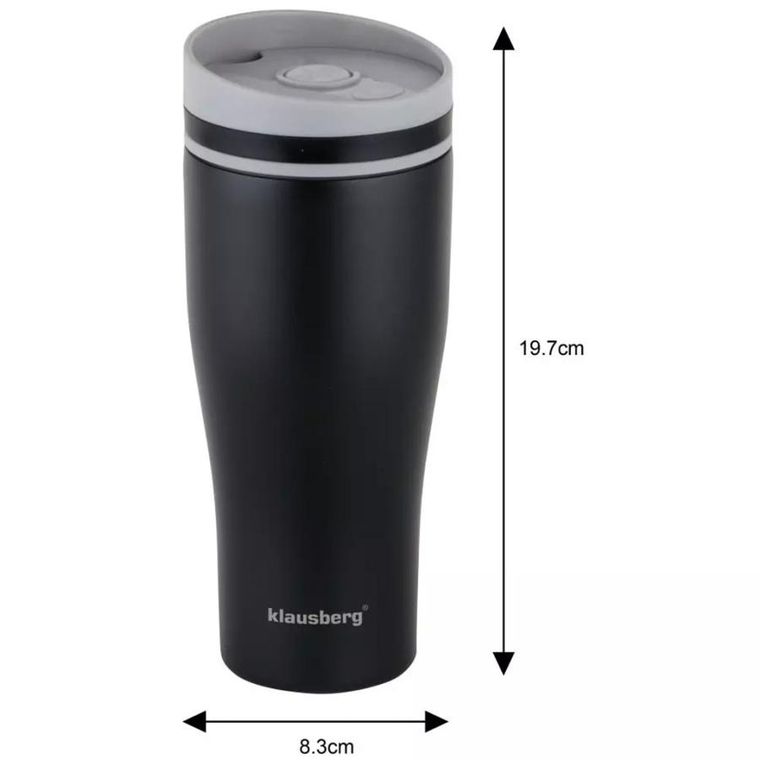 Klausberg, kubek termiczny, click clack, 380 ml, KB-7617