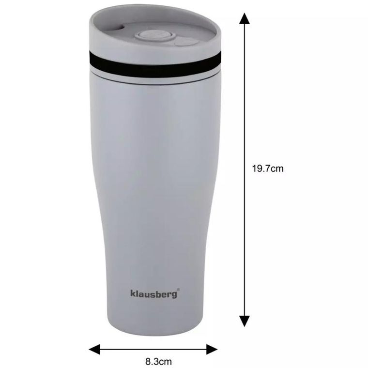 Klausberg, kubek termiczny, click clack, 380 ml, KB-7618