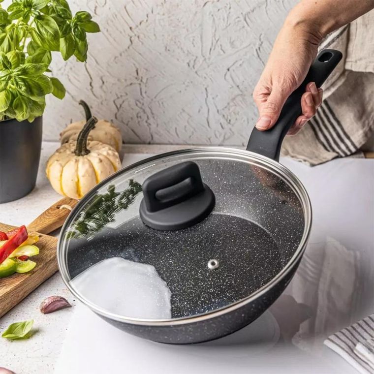 Klausberg, patelnia marmurkowa z pokrywą, 24 cm, KB-7666