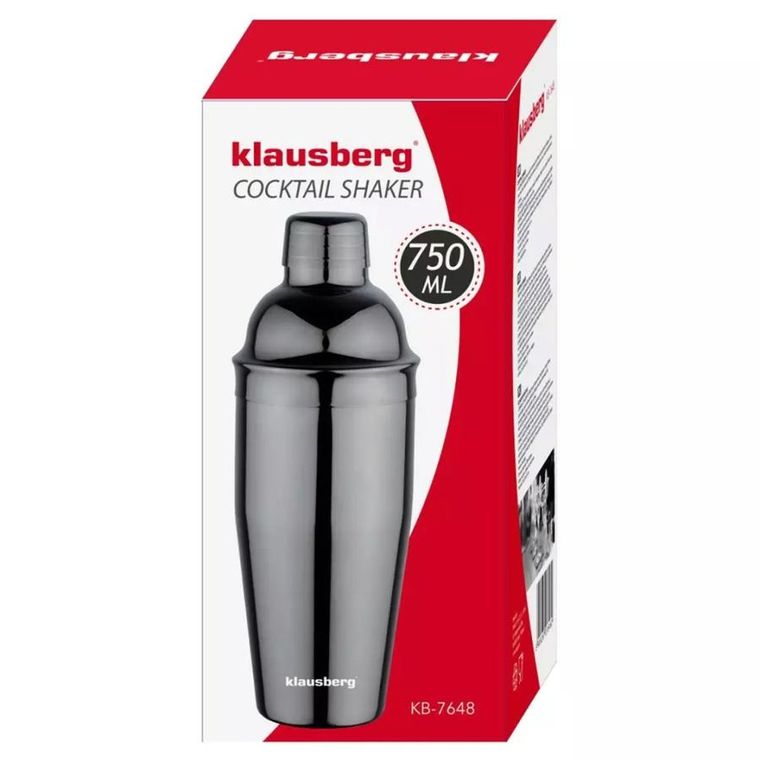 Klausberg, shaker barmański do koktajli, 750 ml, KB-7648