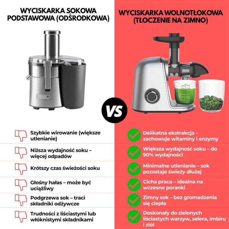 Klausberg, sokowirówka, wyciskarka wolnoobrotowa, srebrna, KB-7868