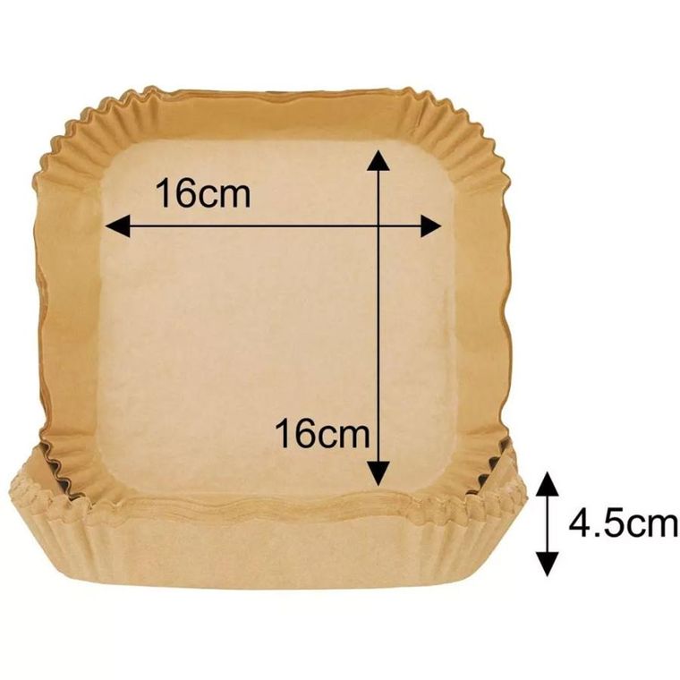 Klausberg, wkład papierowy do frytownicy, 16-16 cm, 100 szt