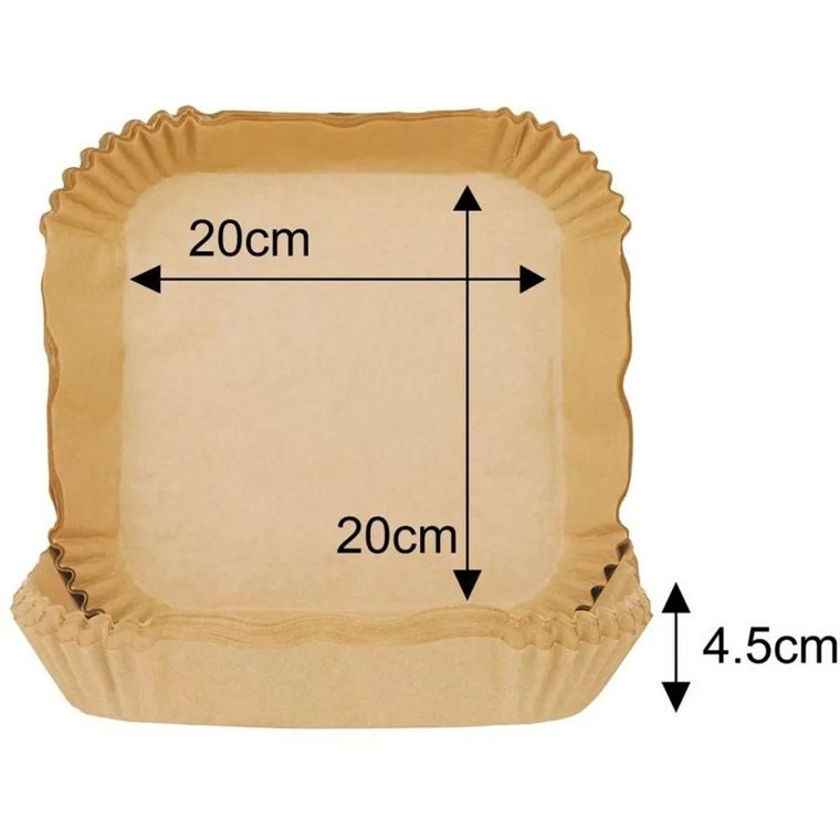 Klausberg, wkład papierowy do frytownicy, 20-20 cm, 100 szt