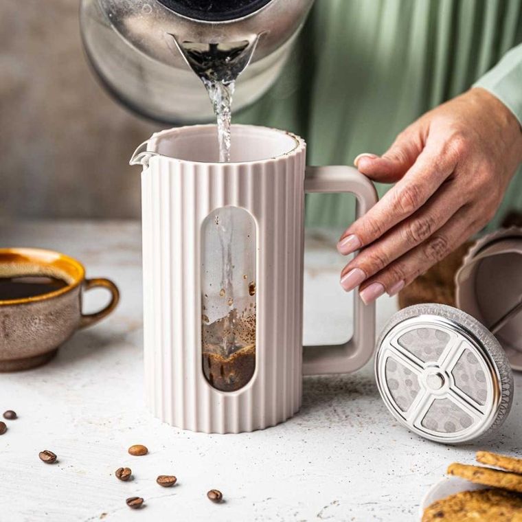 Klausberg, zaparzacz tłokowy do kawy/herbaty, różowy, 350 ml