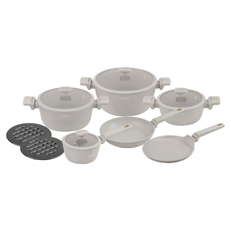 Klausberg, zestaw garnków marmurkowych, 12 elementów, kb-7967